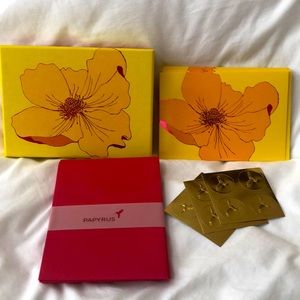 Papyrus Notecards in box - bright flower - gorgeous bright flower - 12 cards